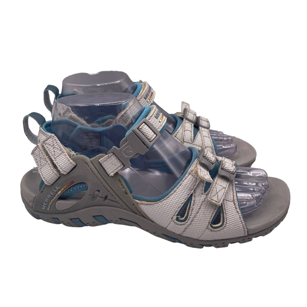 Merrell Waterpro Merced Aqua Sandals Buckle Outdoors Blue Womens 7